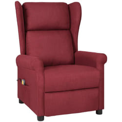 Fauteuil De Massage Rouge Bordeaux Tissu - Vidaxl