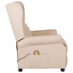 VidaXL 348525 Fauteuil massant électrique Crème