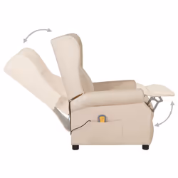 VidaXL 348525 Fauteuil massant électrique Crème - Vue supplémentaire 6