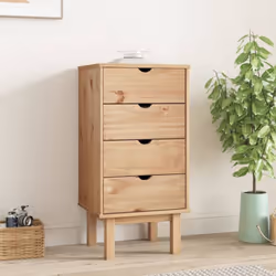 Cette armoire à tiroirs en bois classique est un choix parfait si vous cherchez à ajouter un style scandinave à votre décorat ...