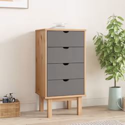Cette armoire à tiroirs en bois classique est un choix parfait si vous cherchez à ajouter un style scandinave à votre décorat ...