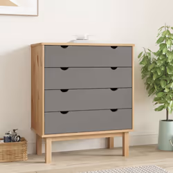 Cette armoire à tiroirs en bois classique est un choix parfait si vous cherchez à ajouter un style scandinave à votre décorat ...