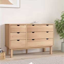 vidaXL Commode OTTA 111x43x73,5 cm bois de pin massif