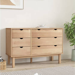 vidaXL Commode OTTA 111x42x735 cm Bois de pin massif 348585