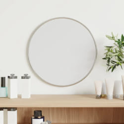 VIDAXL Miroir mural Rond - Argenté Ø 30 cm