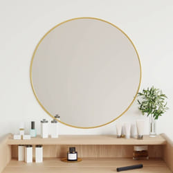 Vidaxl - Miroir mural Doré ø 60 cm Rond