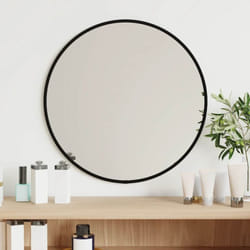Vidaxl - Miroir mural Noir ø 40 cm Rond