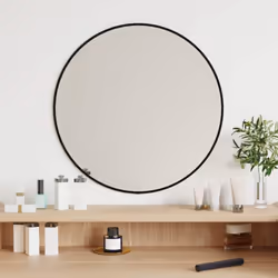 Description générale Ajoutez une touche d'esthétique minimaliste à votre décor avec ce miroir mural pratique. Fabriqué en ver ...