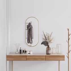 Ajoutez une touche d'esthétique minimaliste à votre décor avec ce miroir mural pratique ! Matériau durable : ce miroir de cou ...