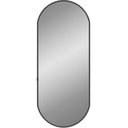 Vidaxl - Miroir mural Noir 60x25 cm Ovale