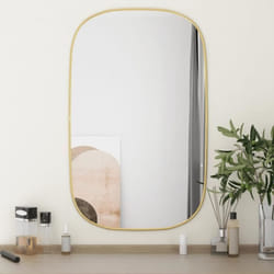 vidaXL Miroir mural Doré 80x50 cm