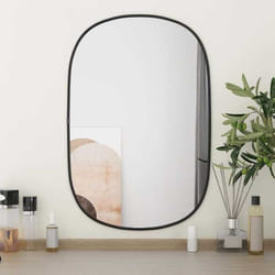 vidaXL Miroir mural Noir 60x40 cm