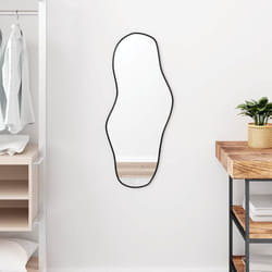 Vidaxl - Miroir mural Noir 80x35 cm