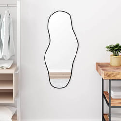 Vidaxl - Miroir mural Noir 90x40 cm