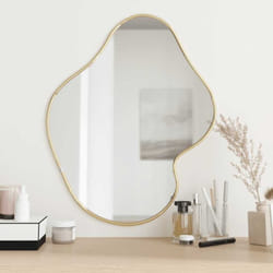 Vidaxl - Miroir mural Doré 60x50 cm