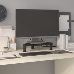Support de moniteur d'angle Noir 49x28x10,5 cm Vidaxl
