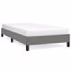 346673 vidaXL Cadre de lit Gris foncé 80 x 200 cm Tissu