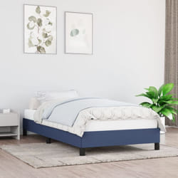 Vidaxl - Cadre de lit Bleu 90x190 cm Tissu
