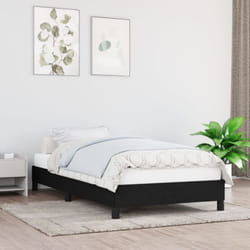 Vidaxl - Cadre de lit Noir 90x200 cm Tissu