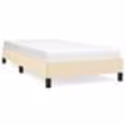 346701  vidaXL Cadre de lit Crème 100 x 200 cm Tissu