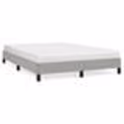 346720 vidaXL Cadre de lit Gris clair 140x200 cm Tissu