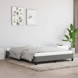 vidaXL Cadre de lit 140x200 cm - Gris foncé