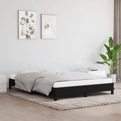 Vidaxl - Cadre de lit Noir 140x200 cm Tissu