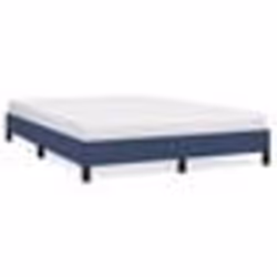 346726 vidaXL Cadre de lit Bleu 140 x 200 cm Tissu