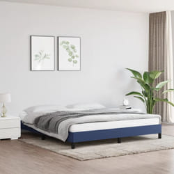 Vidaxl - Cadre de lit Bleu 160x200 cm Tissu