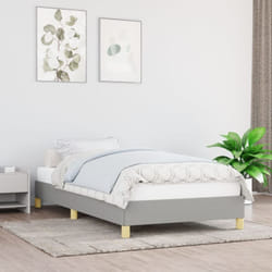 Cadre de lit Gris clair 90x200 cm Tissu - Vidaxl
