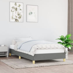 Vidaxl - Cadre de lit Gris foncé 100 x 200 cm Tissu