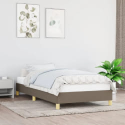 VIDAXL Cadre de Lit Taupe - 100x200 cm
