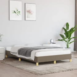 VIDAXL Cadre de lit 120x200 cm - Taupe