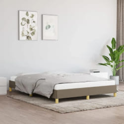VIDAXL Cadre de lit Taupe 140x200 cm