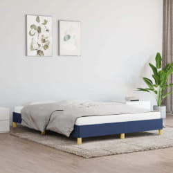 vidaXL Cadre de lit sans matelas - Bleu 140x200 cm