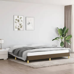 vidaXL Cadre de lit 200x200 cm - Marron foncé