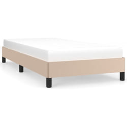 Cadre de lit sans matelas cappuccino 80x200 cm similicuir Vidaxl