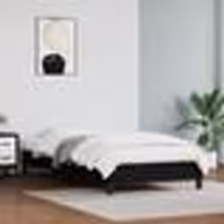 346874 vidaXL Cadre de lit Noir 90x190 cm Similicuir