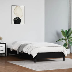 Vidaxl - Cadre de lit Noir 90x200 cm Similicuir