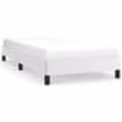 346887  vidaXL Cadre de lit Blanc 100x200 cm Similicuir