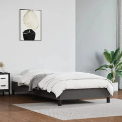 vidaXL Cadre de lit Gris 100x200 cm