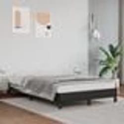 346892  vidaXL Cadre de lit Noir 120x200 cm Similicuir