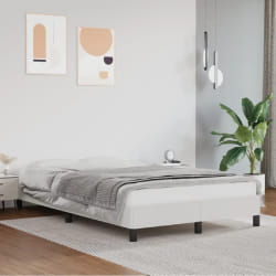 VIDAXL Cadre de lit sans matelas 120x200 - Blanc