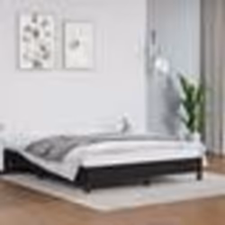 346904 vidaXL Cadre de lit Noir 140x200 cm Similicuir