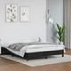 346904  vidaXL Cadre de lit Noir 140x200 cm Similicuir