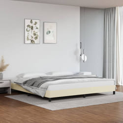 Vidaxl - Cadre de lit sans matelas crème 200x200 cm similicuir