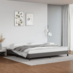 vidaXL Cadre de lit gris 200x200 cm