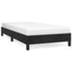vidaXL Cadre de lit sans matelas noir 90x190 cm velours - 90 x 190 cm