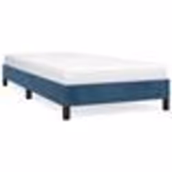 vidaXL Cadre de lit sans matelas bleu foncé 90x190 cm velours - 90 x 190 cm
