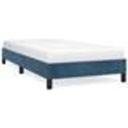 vidaXL Cadre de lit sans matelas bleu foncé 90x190 cm velours - 90 x 190 cm